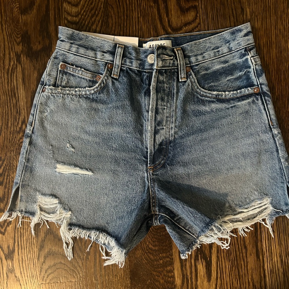 Agolde Blue Jean Shorts